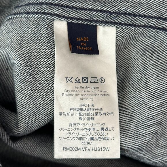 Louis Vuitton Navy & White Leaf Baseball Jersey - Picture 4 of 6